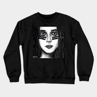 The Girl With The Eyes Crewneck Sweatshirt